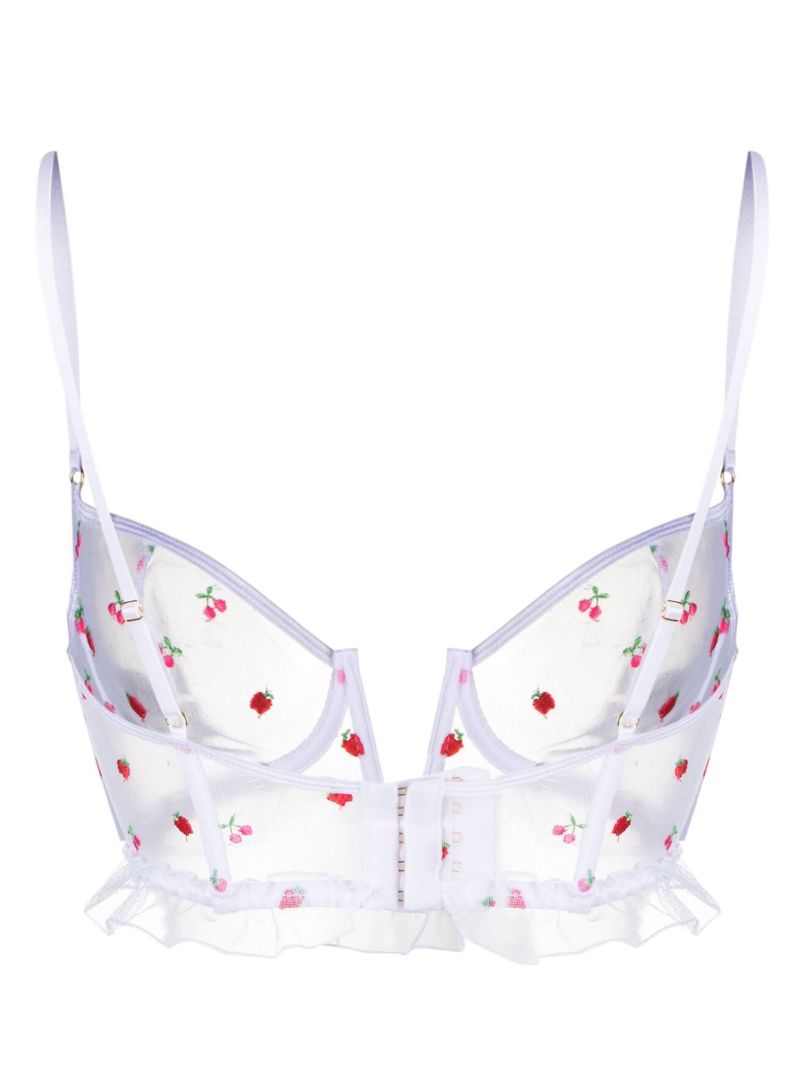White Pomme Corset Bra