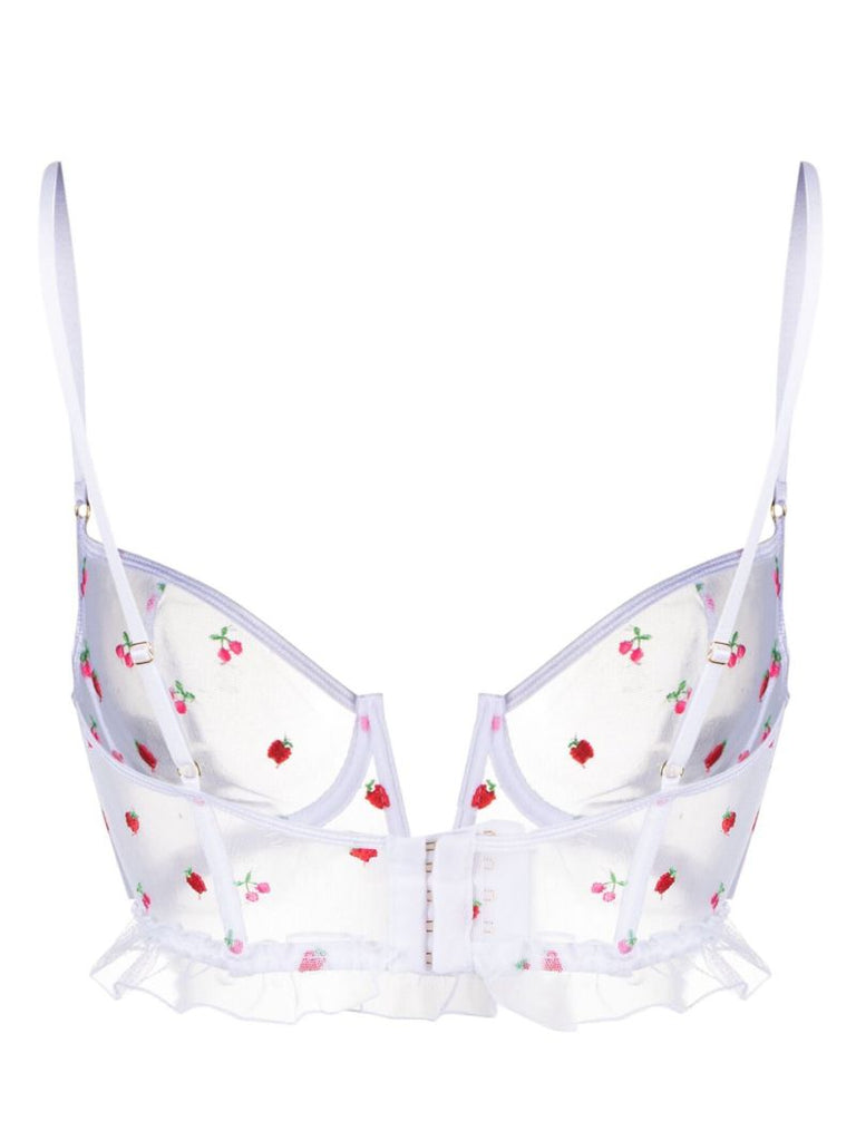 White Pomme Corset Bra