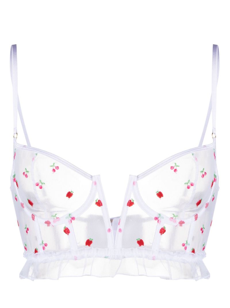 White Pomme Corset Bra