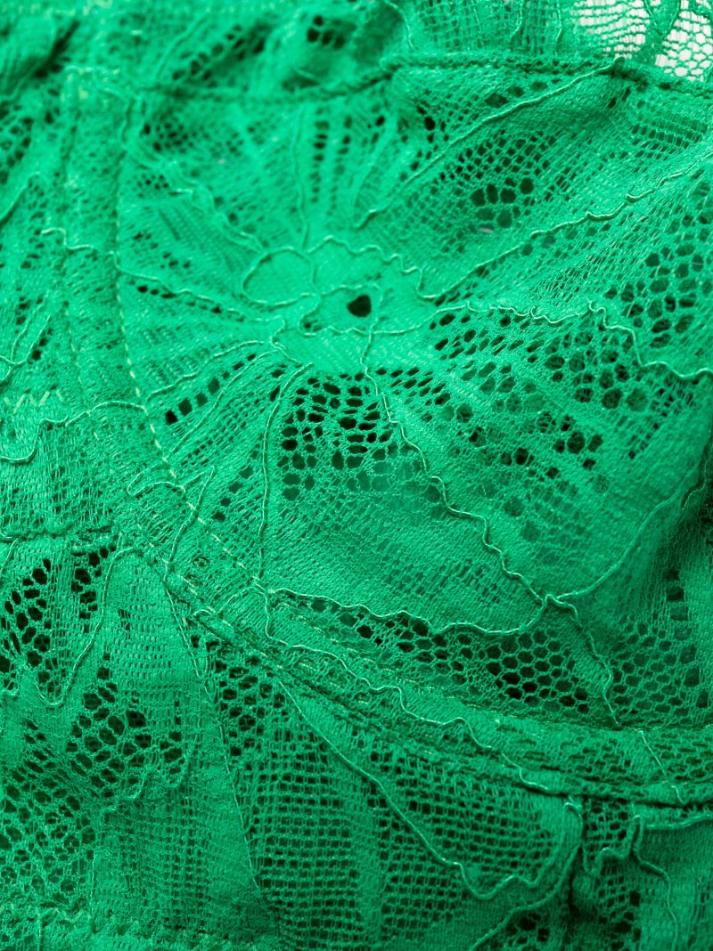 Green Mia Graphic Lace Strapless Bra