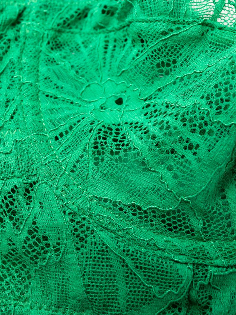 Green Mia Graphic Lace Strapless Bra