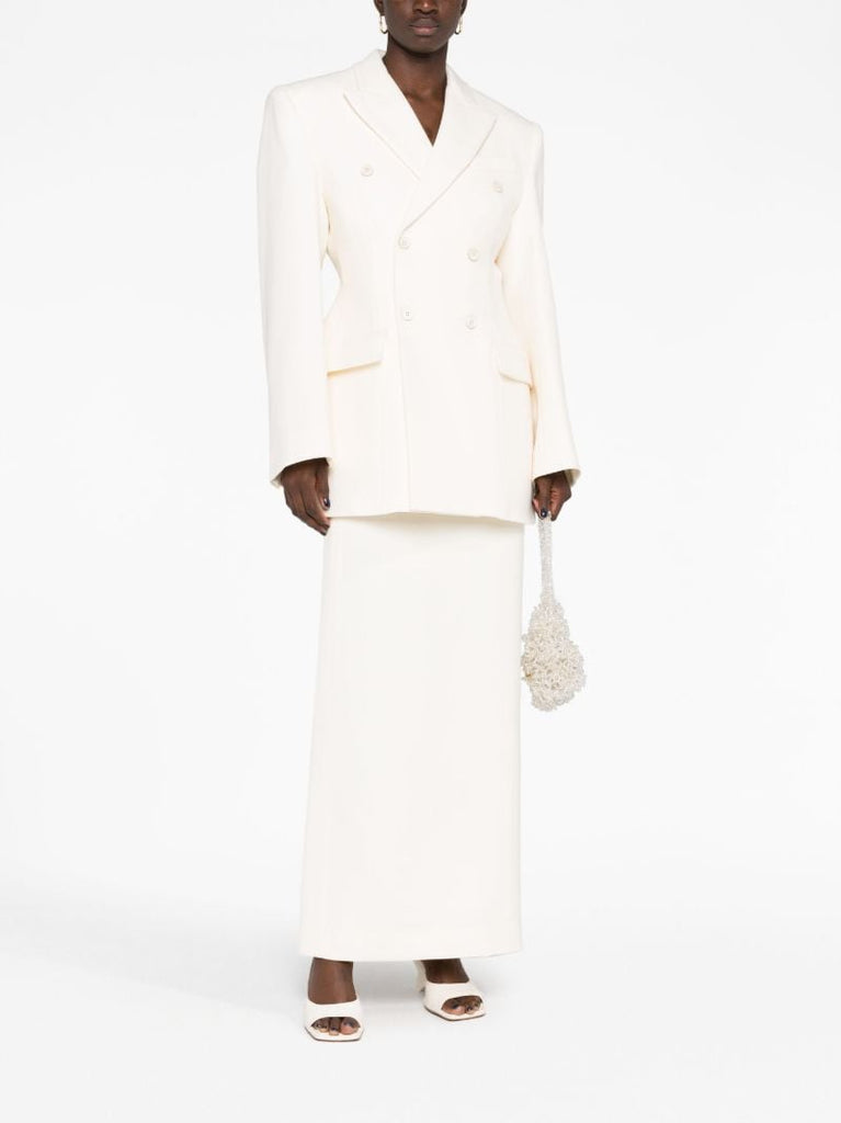 Neutral Column High-waisted Skirt