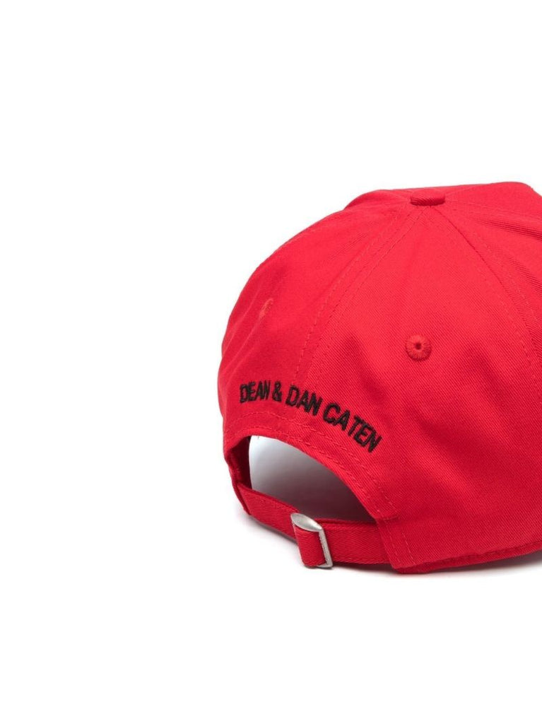 Red Embroidered Rabbit Cap