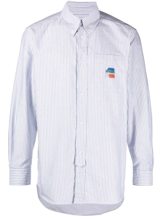 Blue Striped Organic Cotton Shirt