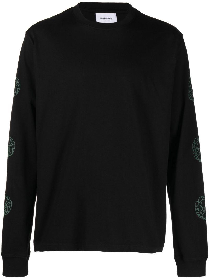 Black Ballbowl Long-sleeve T-shirt
