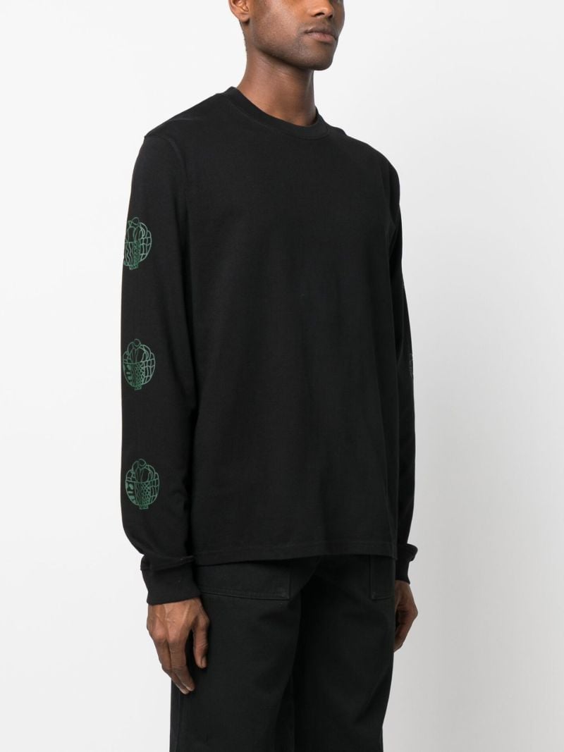 Black Ballbowl Long-sleeve T-shirt