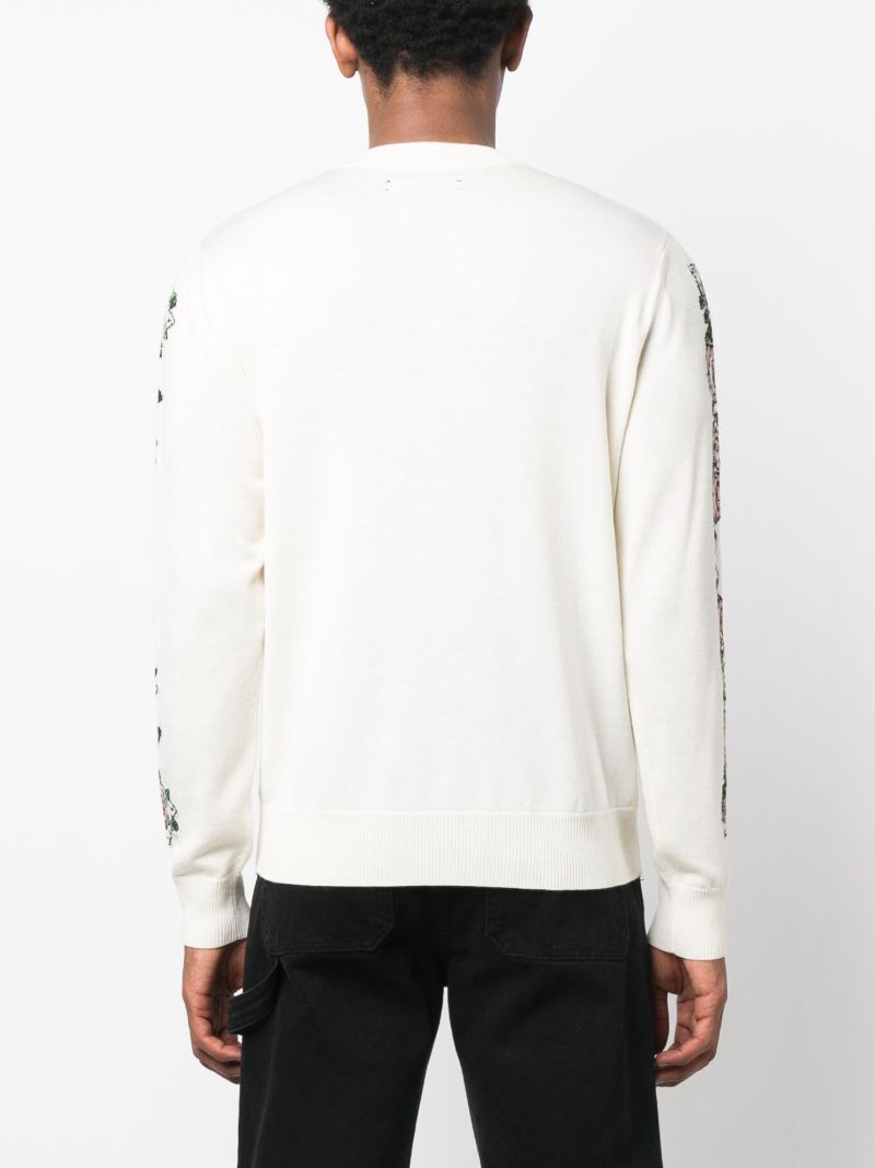 Blue Aloha Landscape Jacquard Sweater