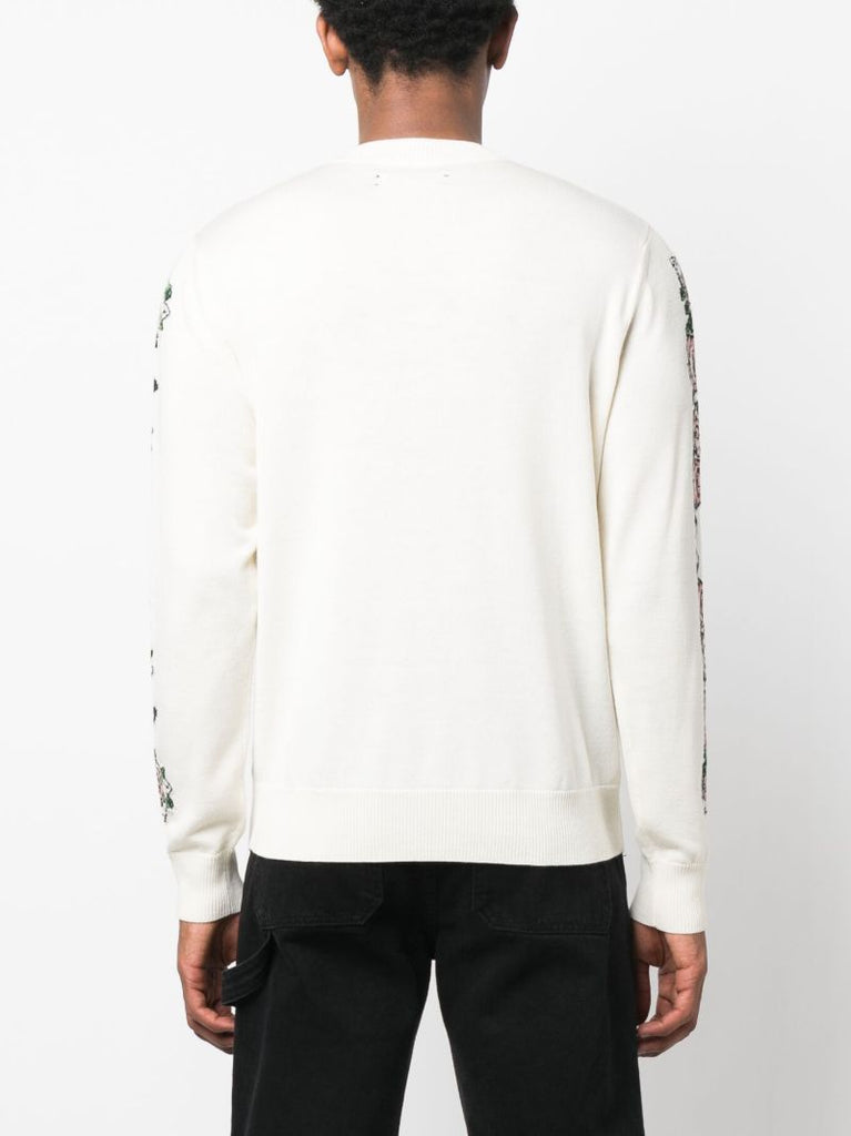 Blue Aloha Landscape Jacquard Sweater