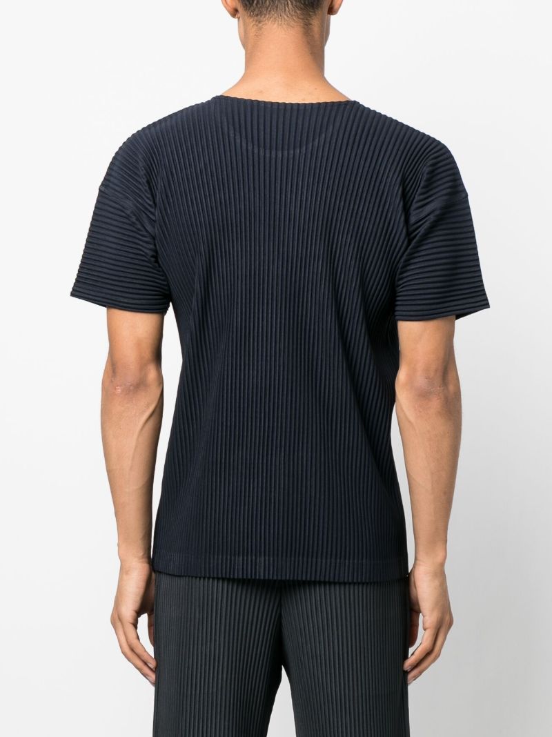Blue Basics PlissÃ_x0083_Â© Short-sleeve T-shirt