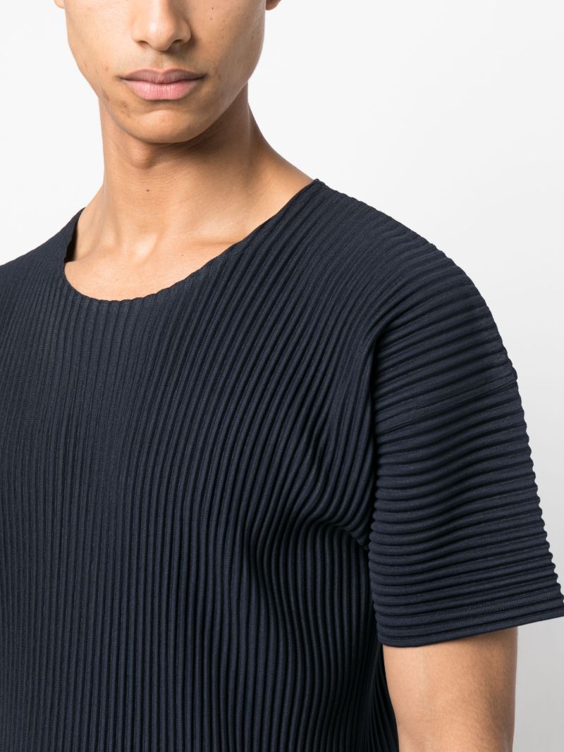 Blue Basics PlissÃ_x0083_Â© Short-sleeve T-shirt