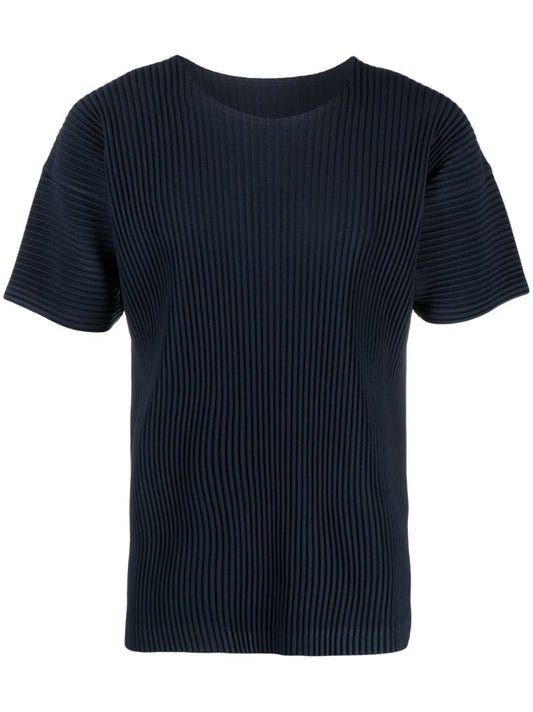 Blue Basics PlissÃ_x0083_Â© Short-sleeve T-shirt