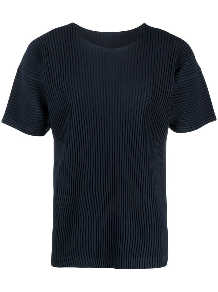 Blue Basics PlissÃ_x0083_Â© Short-sleeve T-shirt