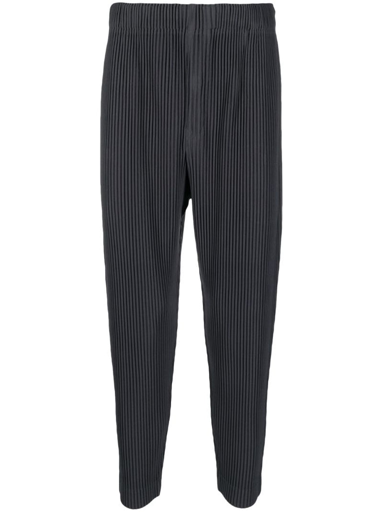 Grey Mc April Pleated Tapered Trousers