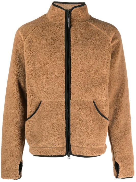 Brown Greg Cabin Zip-up Fleece Jacket