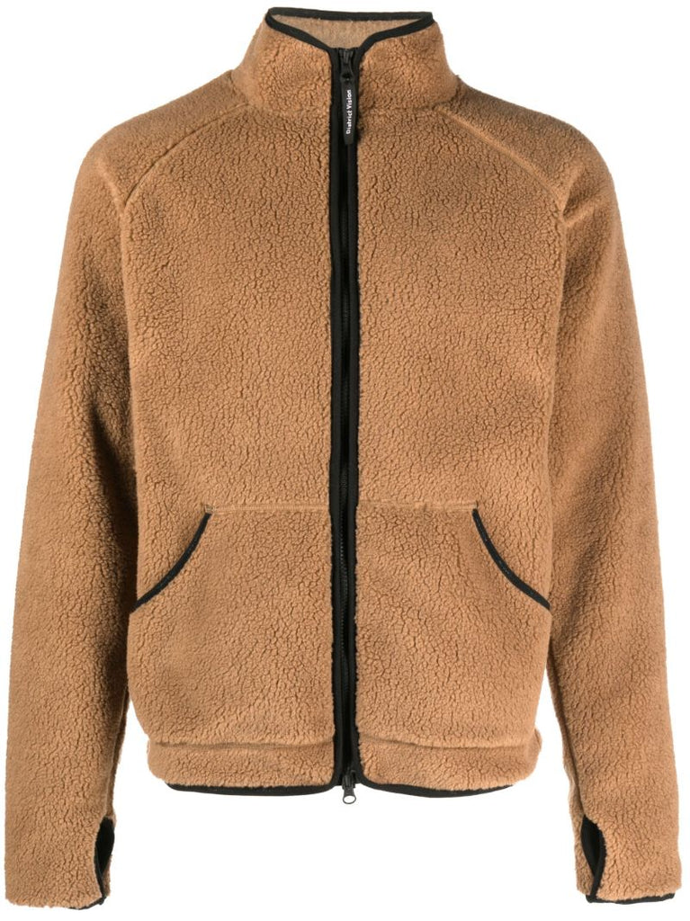 Brown Greg Cabin Zip-up Fleece Jacket