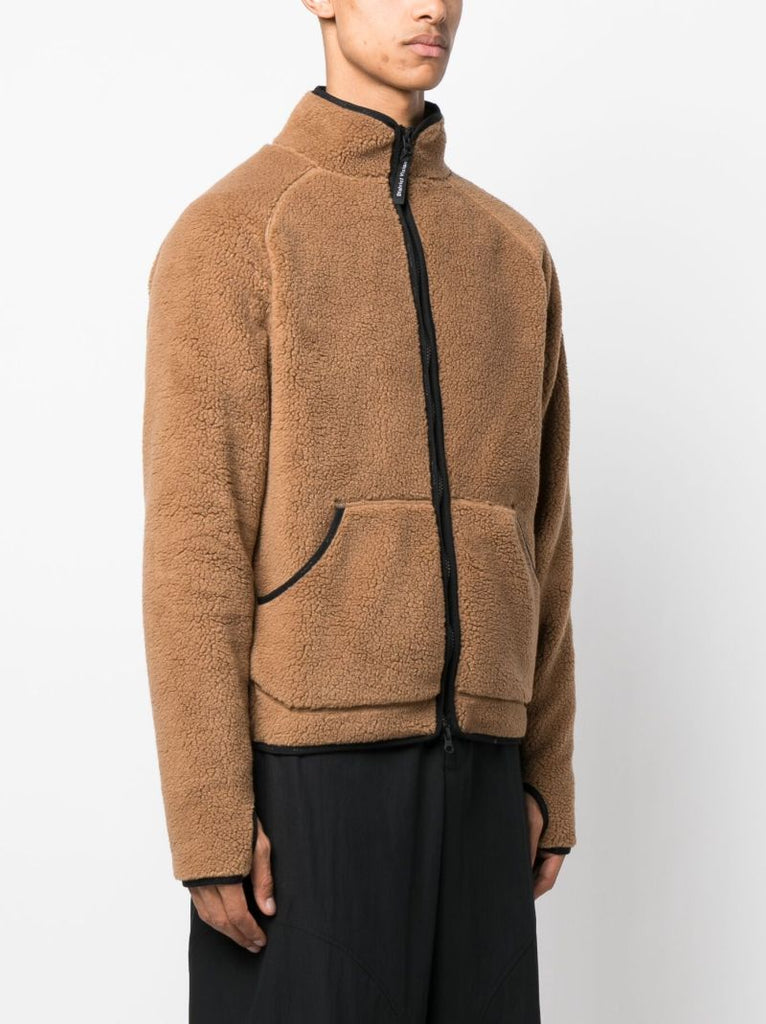 Brown Greg Cabin Zip-up Fleece Jacket