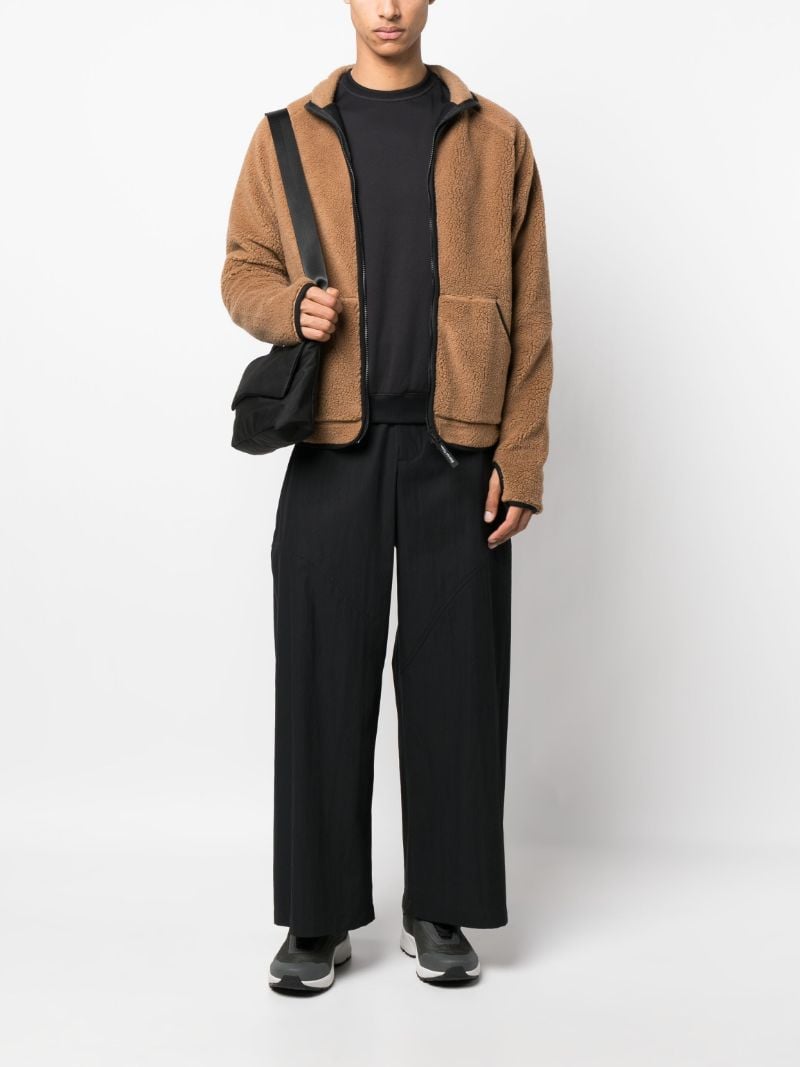 Brown Greg Cabin Zip-up Fleece Jacket