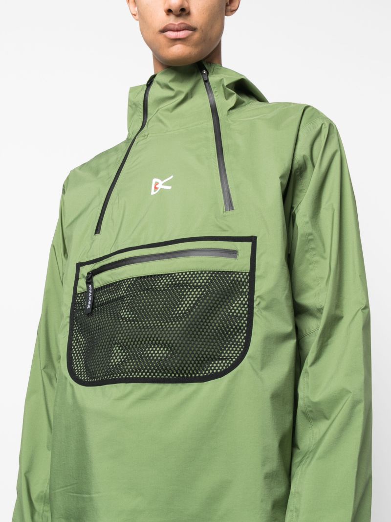 Green Vassa Hooded Windbreaker