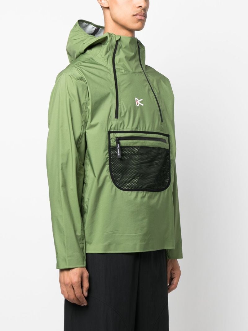 Green Vassa Hooded Windbreaker