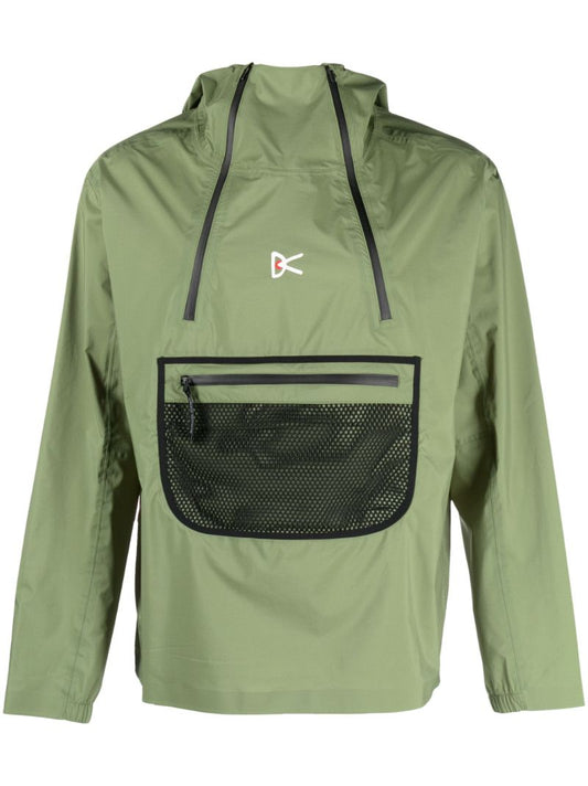 Green Vassa Hooded Windbreaker