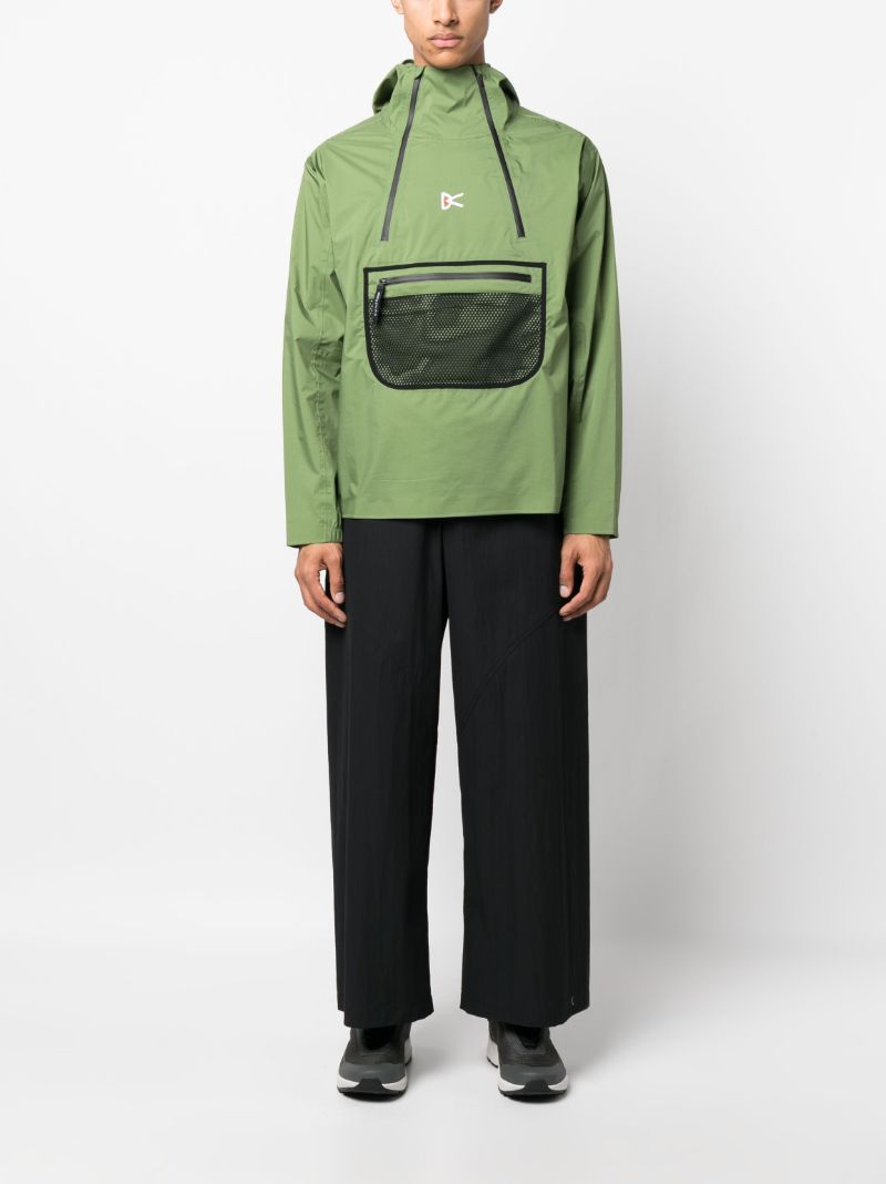 Green Vassa Hooded Windbreaker