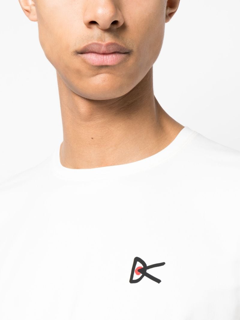 White Deva Logo Print T-shirt