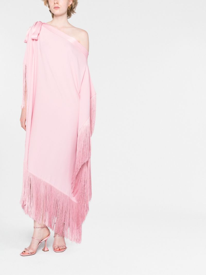 Pink Aarons Asymmetric Kaftan Dress