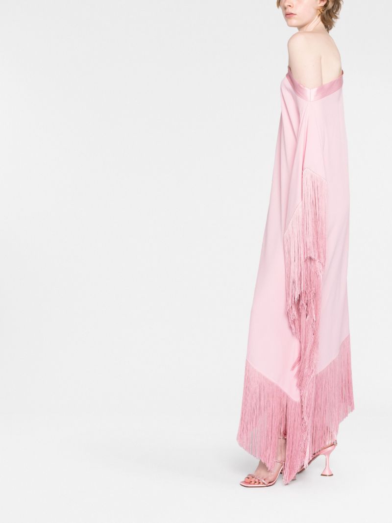 Pink Aarons Asymmetric Kaftan Dress