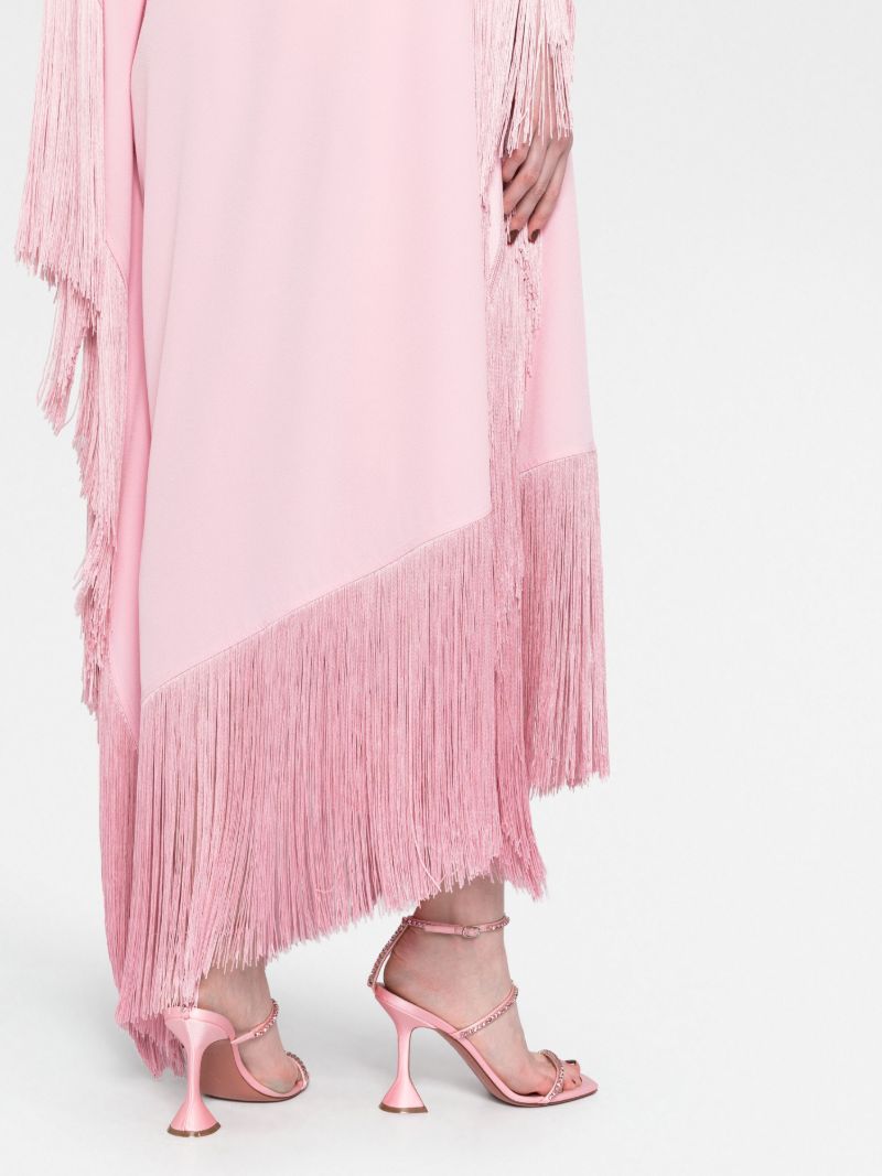 Pink Aarons Asymmetric Kaftan Dress