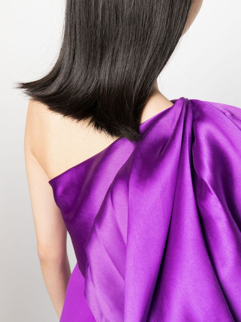 Purple Karli One-shoulder Maxi Dress
