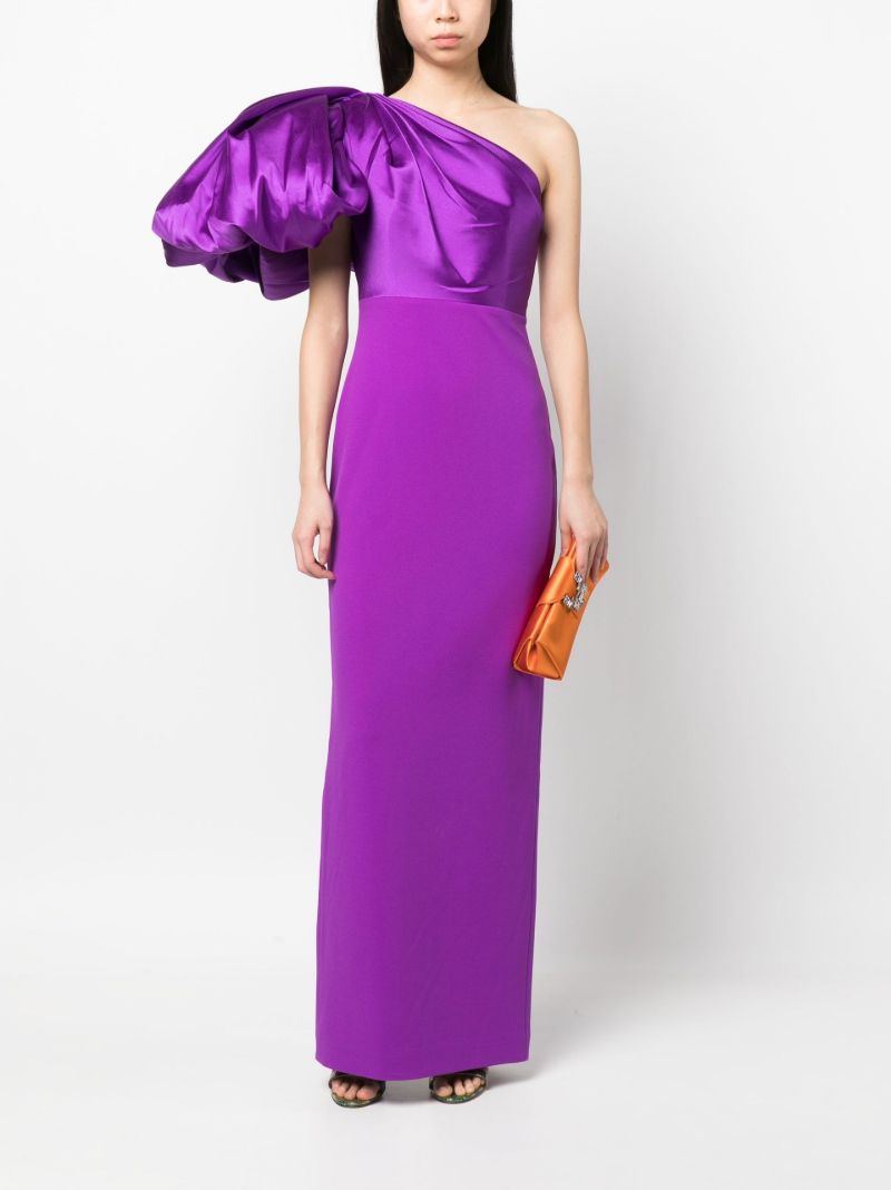 Purple Karli One-shoulder Maxi Dress