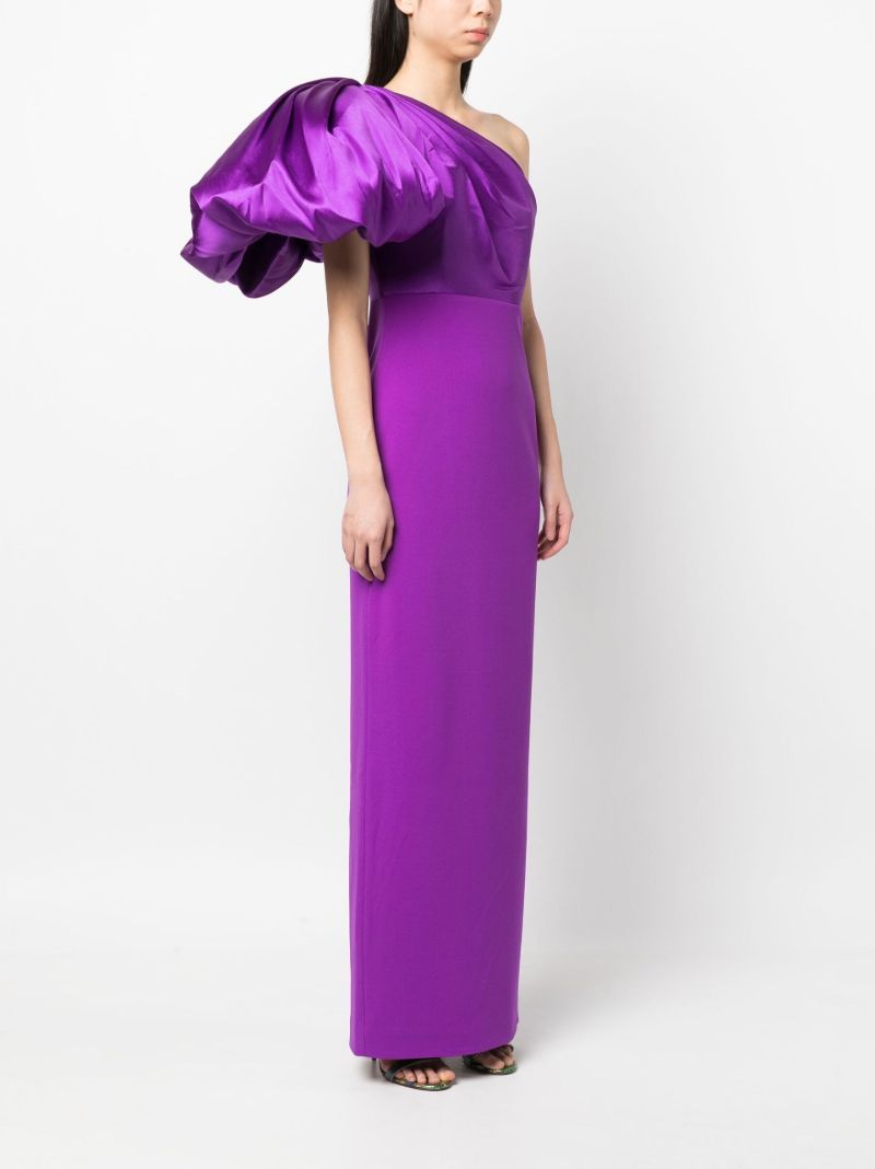 Purple Karli One-shoulder Maxi Dress