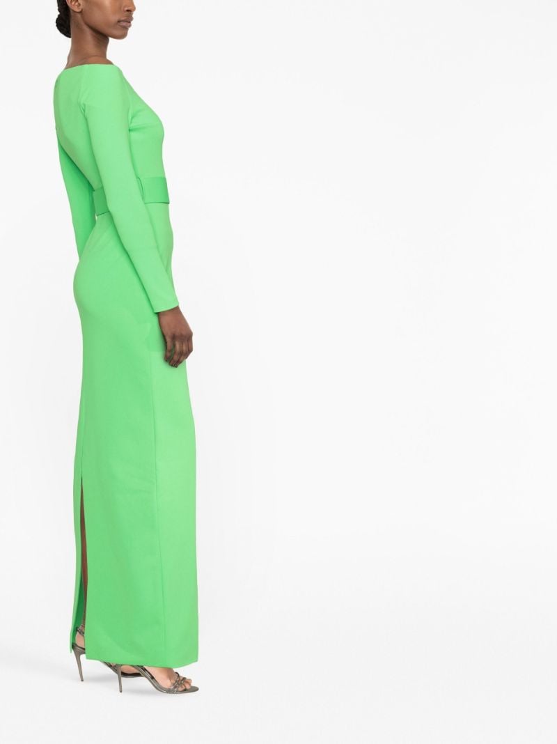 Green Sabina Off-the-shoulder Maxi Dress