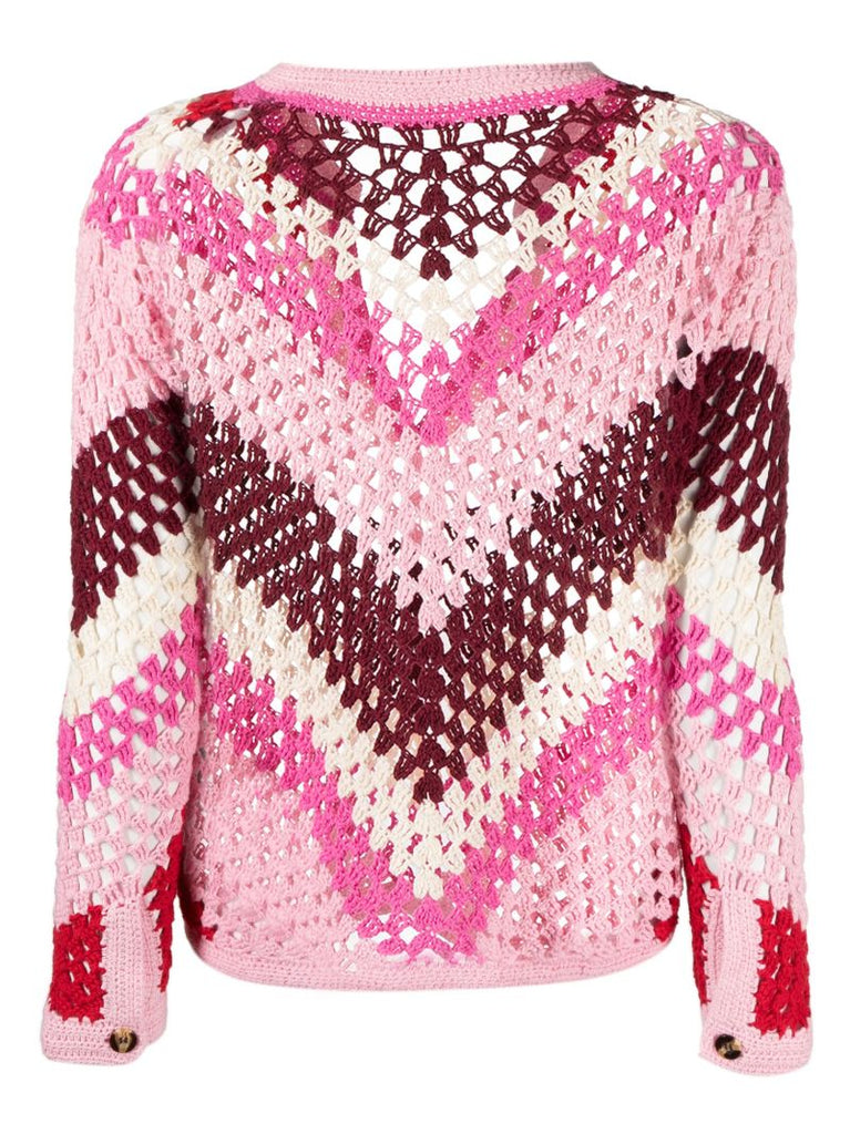 Pink Missi Crochet Sweater