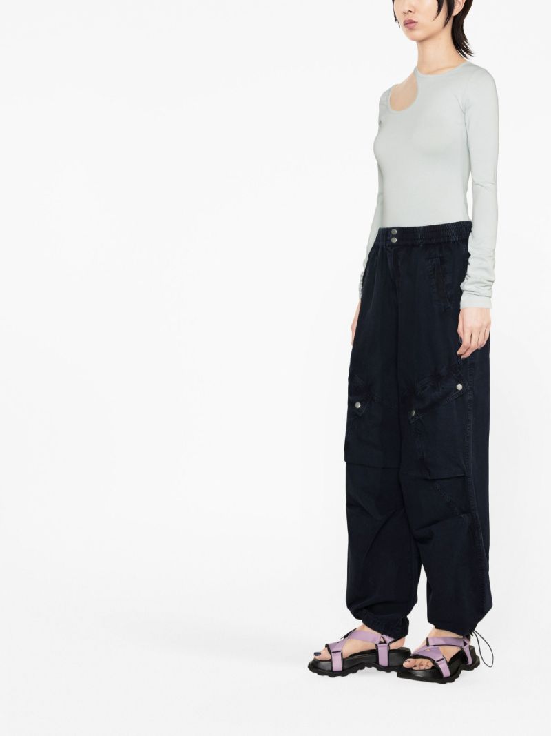 Blue Nyla Denim Cargo Trousers
