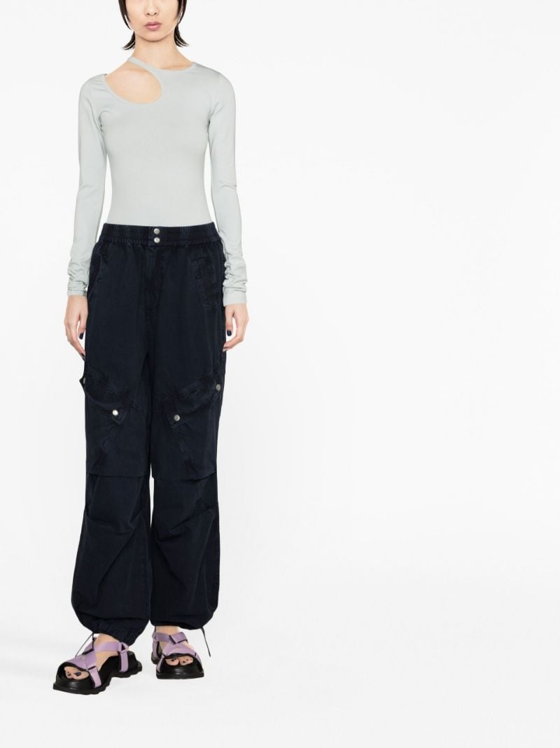 Blue Nyla Denim Cargo Trousers