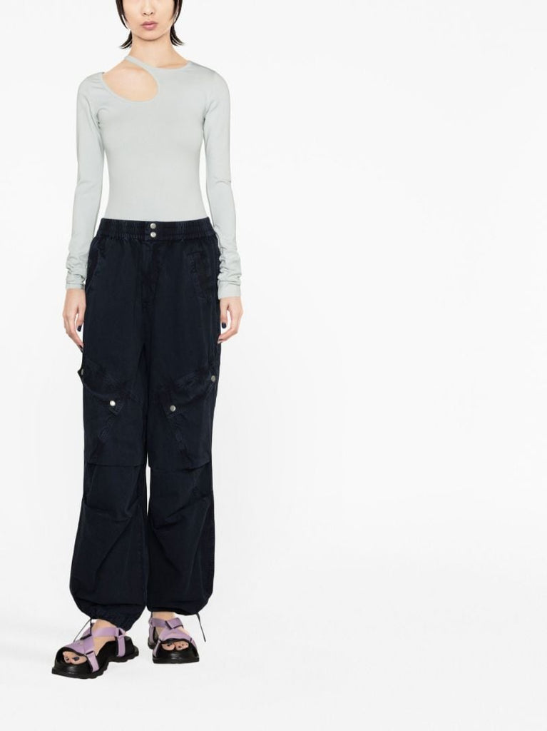 Blue Nyla Denim Cargo Trousers