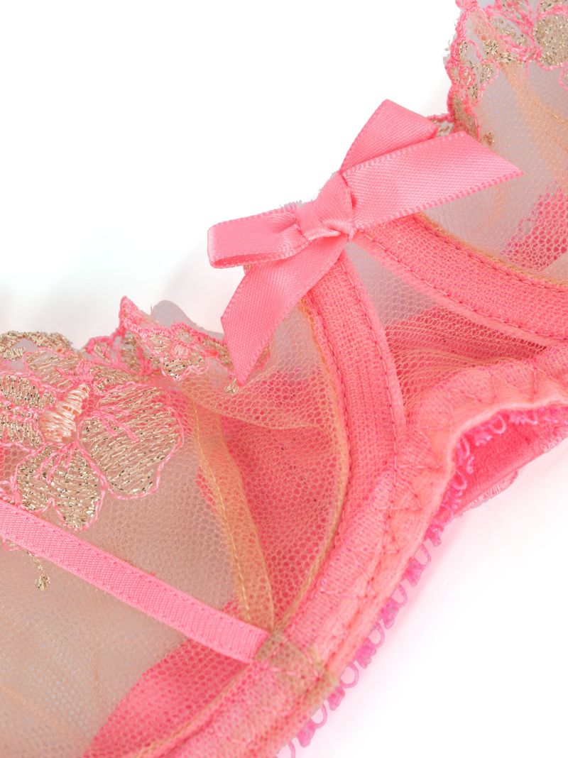 Pink Tessy Balconette Bra