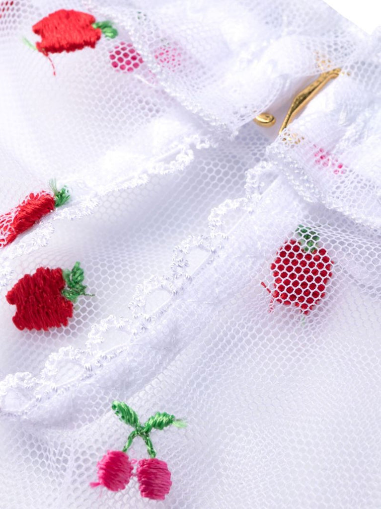 White Pomme Frill Triangle Briefs