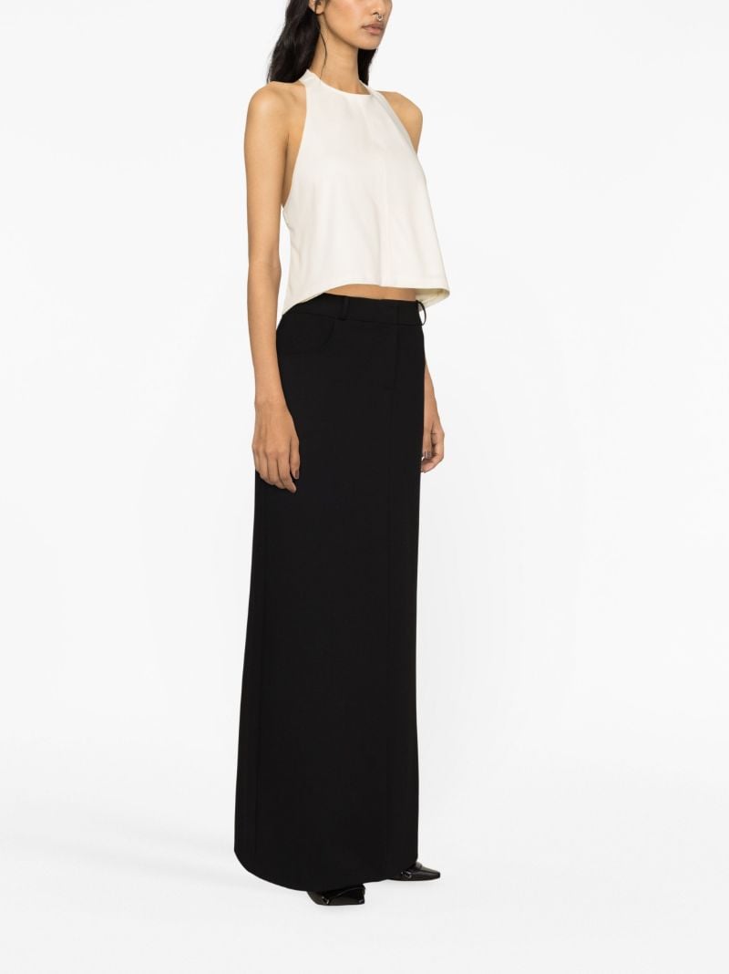 Neutral Halterneck Wool Top
