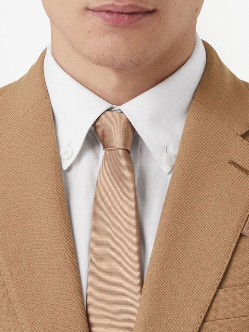 Brown Single Breasted Tailored Blazer