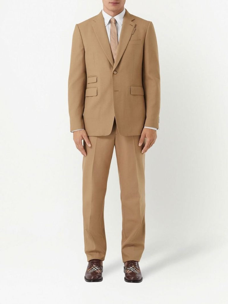 Brown Single Breasted Tailored Blazer