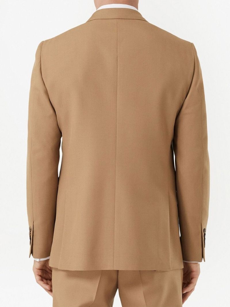 Brown Single Breasted Tailored Blazer
