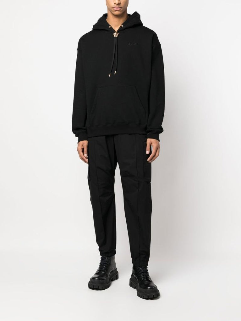 Black Slim-cut Cargo Trousers
