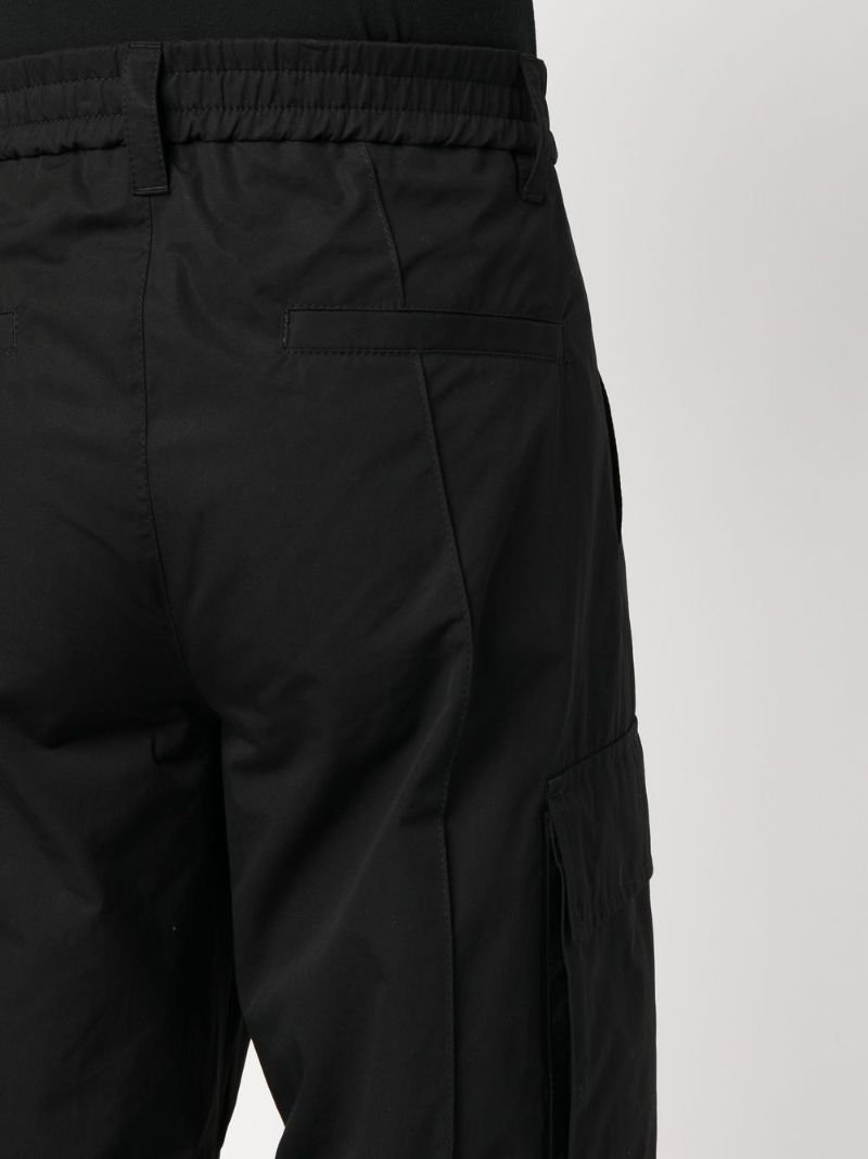 Black Slim-cut Cargo Trousers