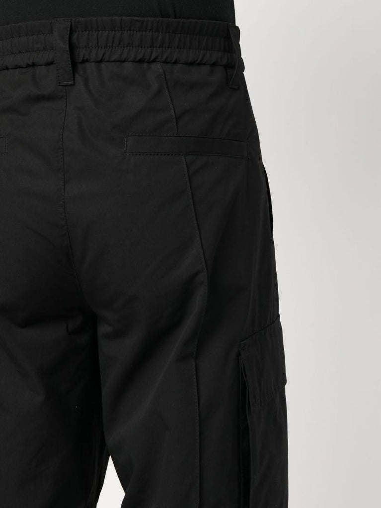 Black Slim-cut Cargo Trousers