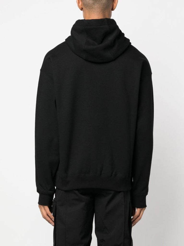 Black Medusa Drawstring Hoodie