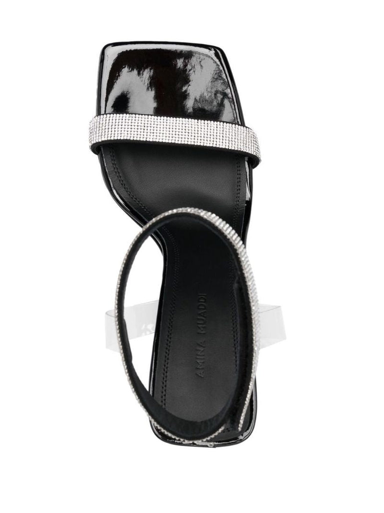 Black Rih 95 Crystal Sandals