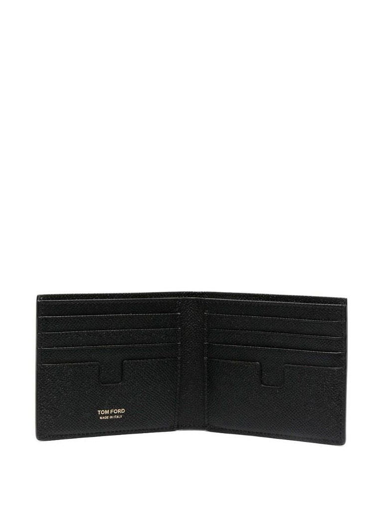 Small Grained-leather Bi-fold Wallet