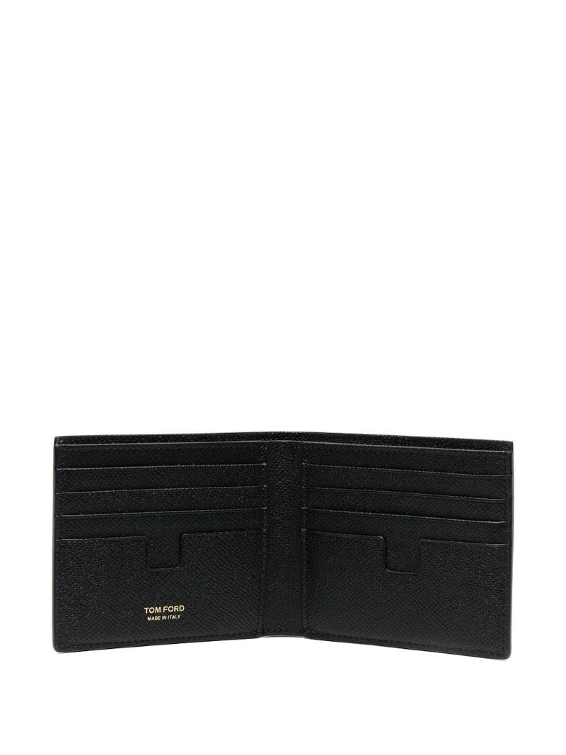 Small Grained-leather Bi-fold Wallet